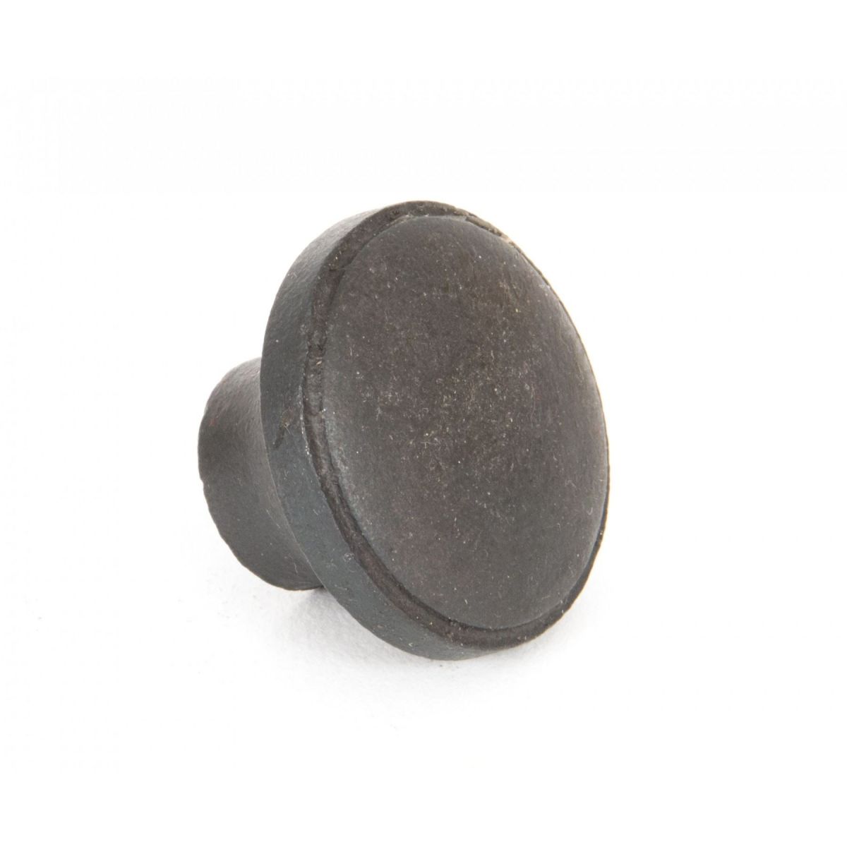 Angled View of Steel Beeswax Cabinet Knob - 32mm Angled View of Steel Beeswax Cabinet Knob - 32mm