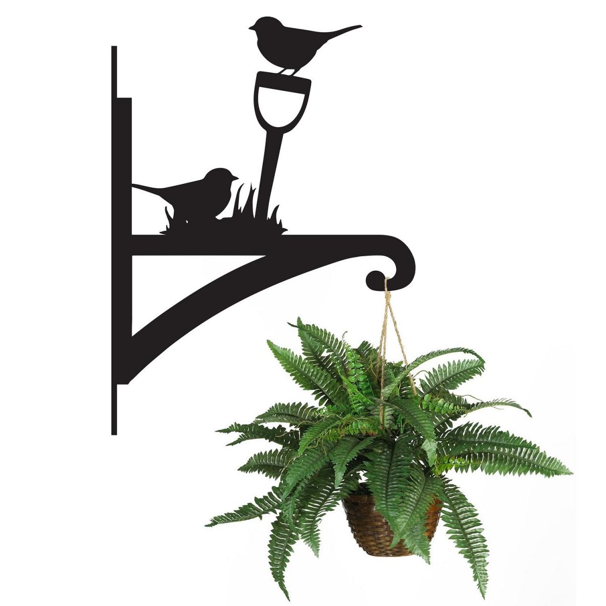 Robin Hanging Basket Bracket Holding a Plant