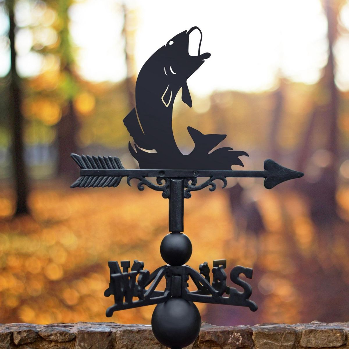 Weathervane with Fish Design 