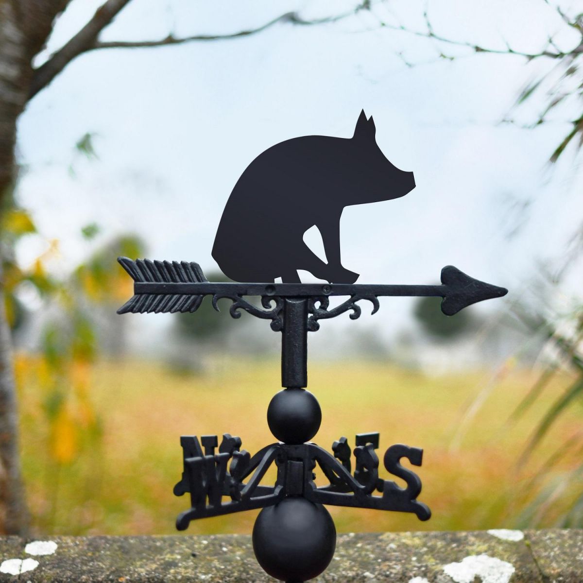 Weathervane with Pig Design 