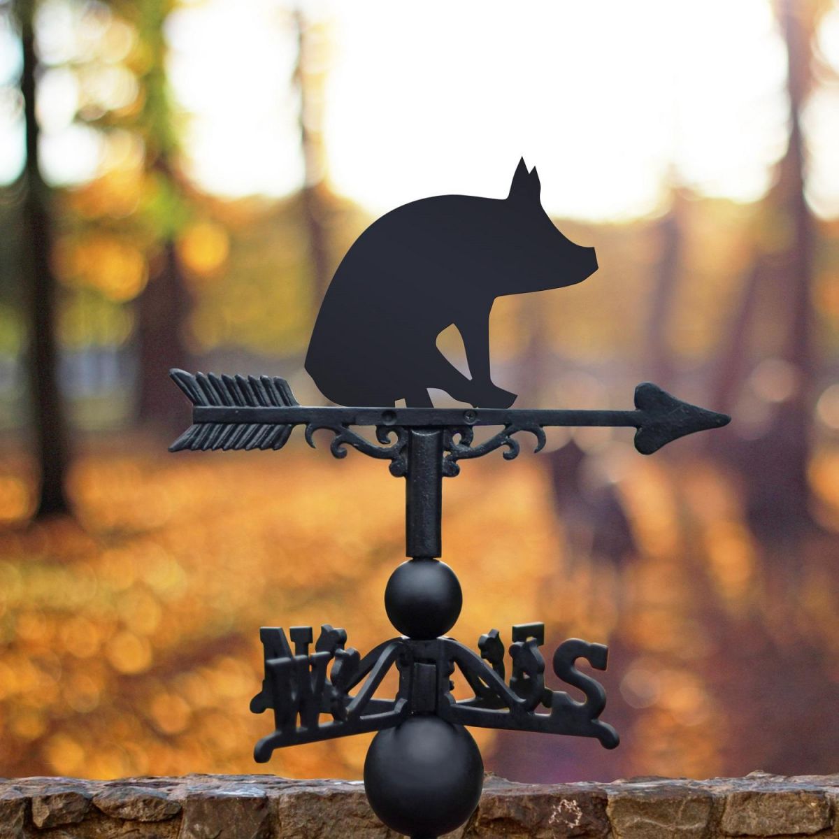 Weathervane with Pig Topper 