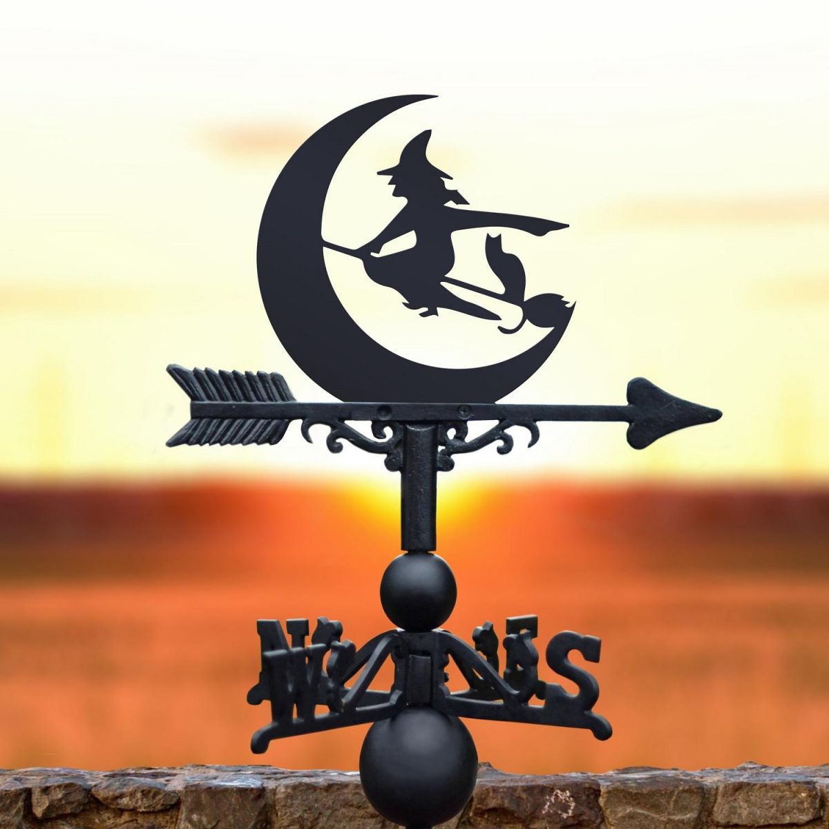 Weathervane with Witch Design 