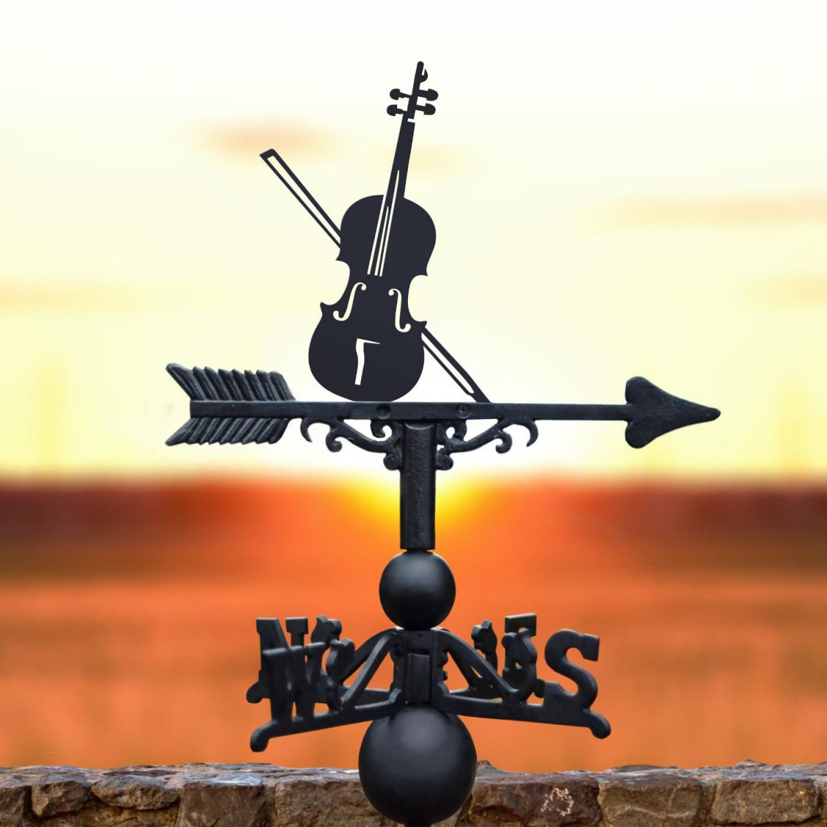 Weathervane with Violin Topper