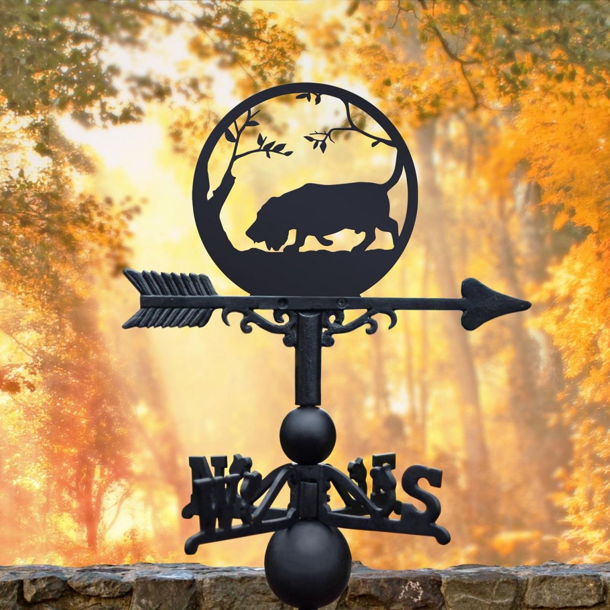 Weathervane with Basset Hound Design 