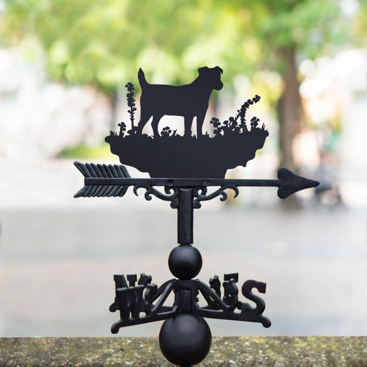 Weathervane with Jack Russel Motif