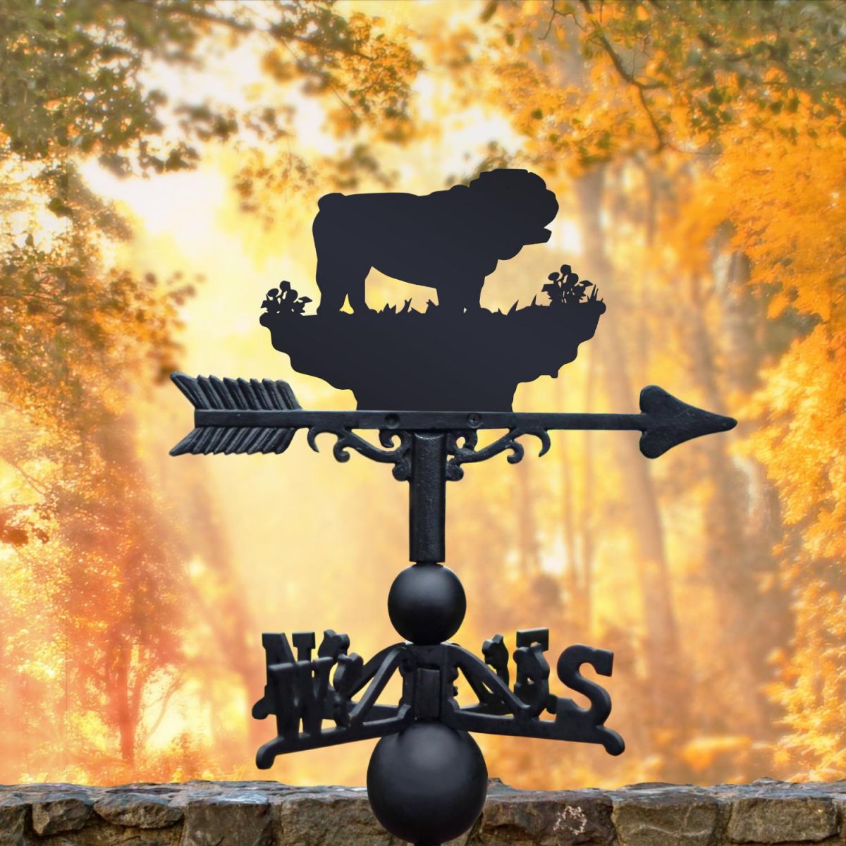 Weathervane with Bulldog Motif