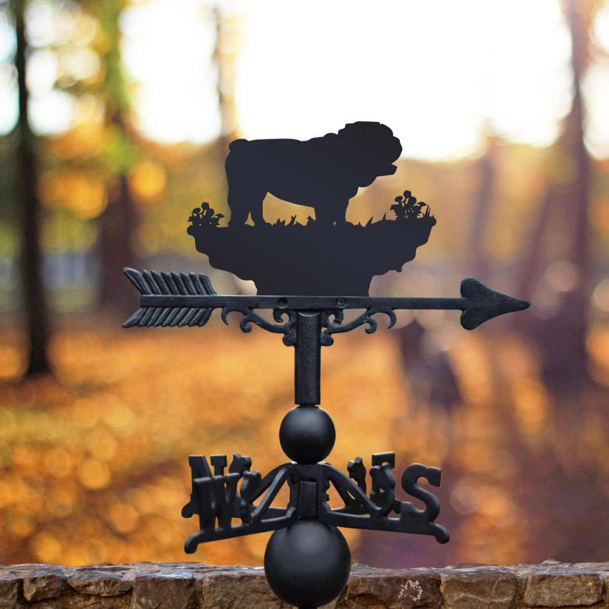 Weathervane with Bulldog Topper