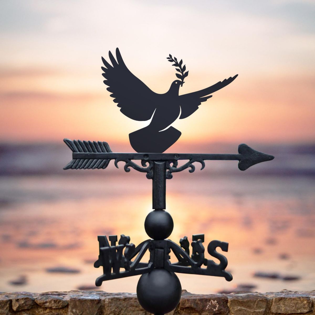 "Dove of Peace" Weathervane in Situ