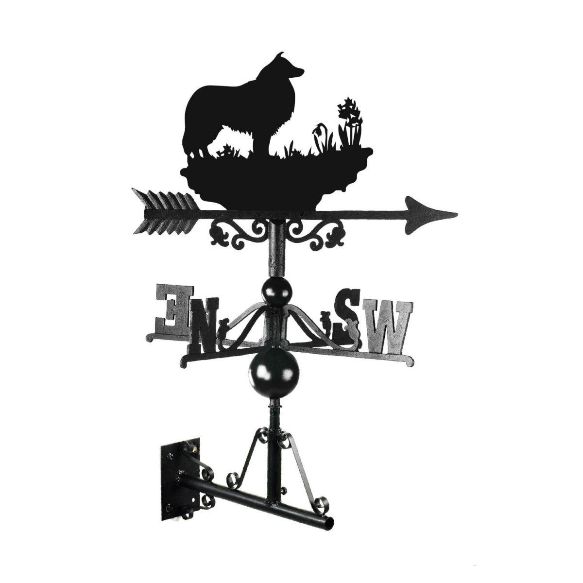 Rough Collie Weathervane Mounted