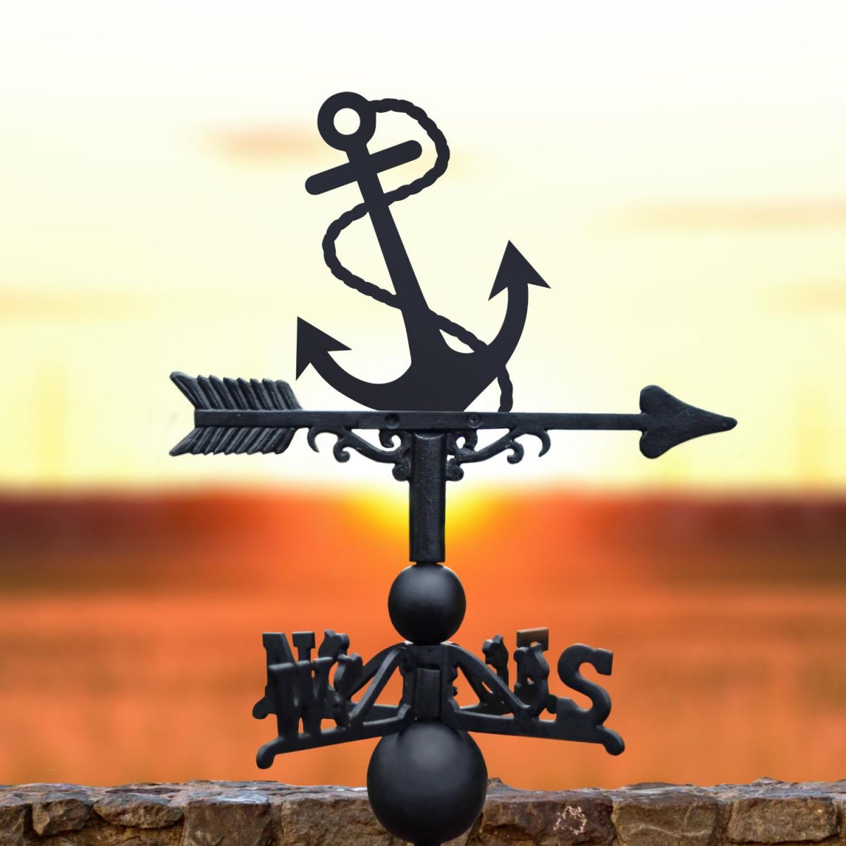 Weathervane with Anchor Topper
