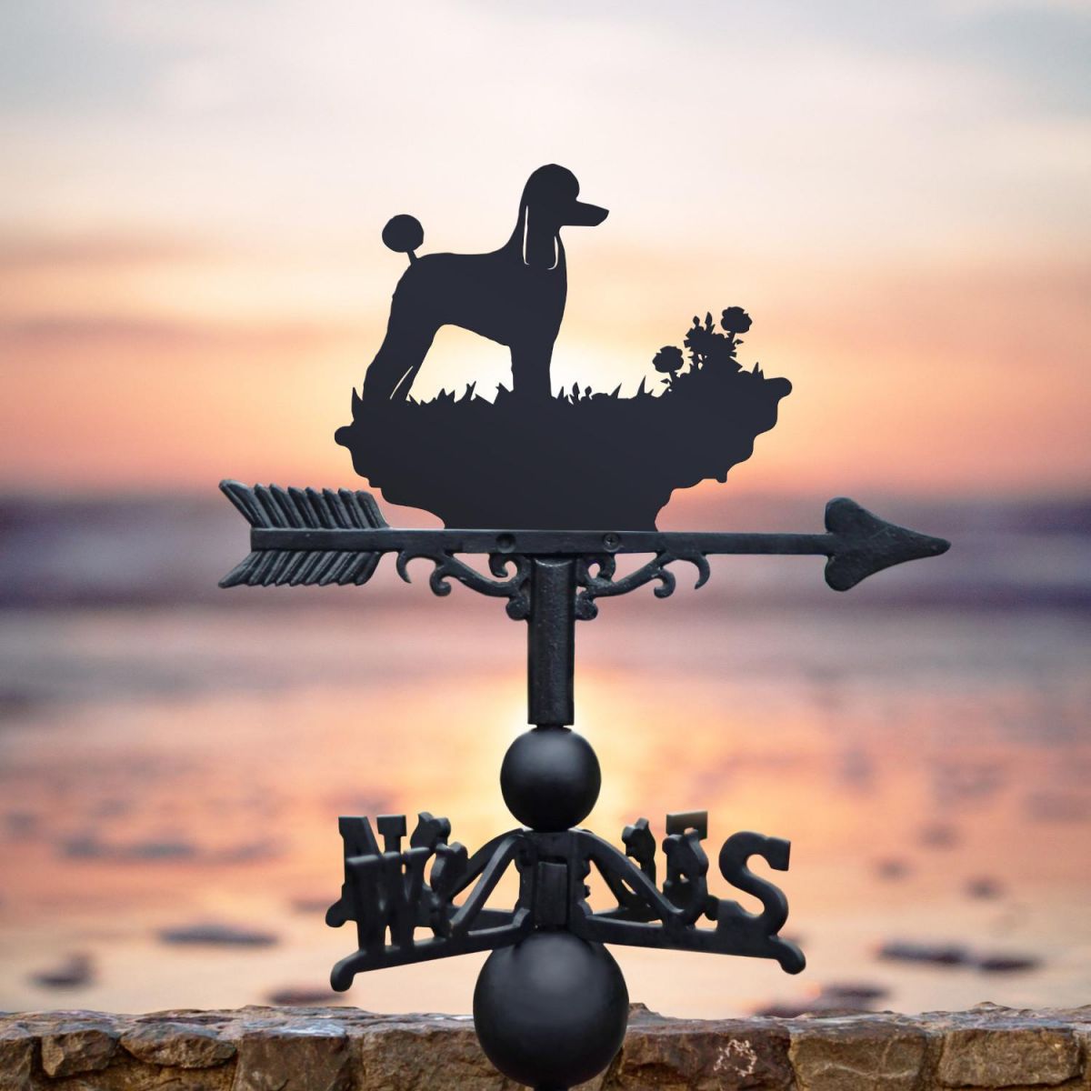 Weathervane with Poodle Topper