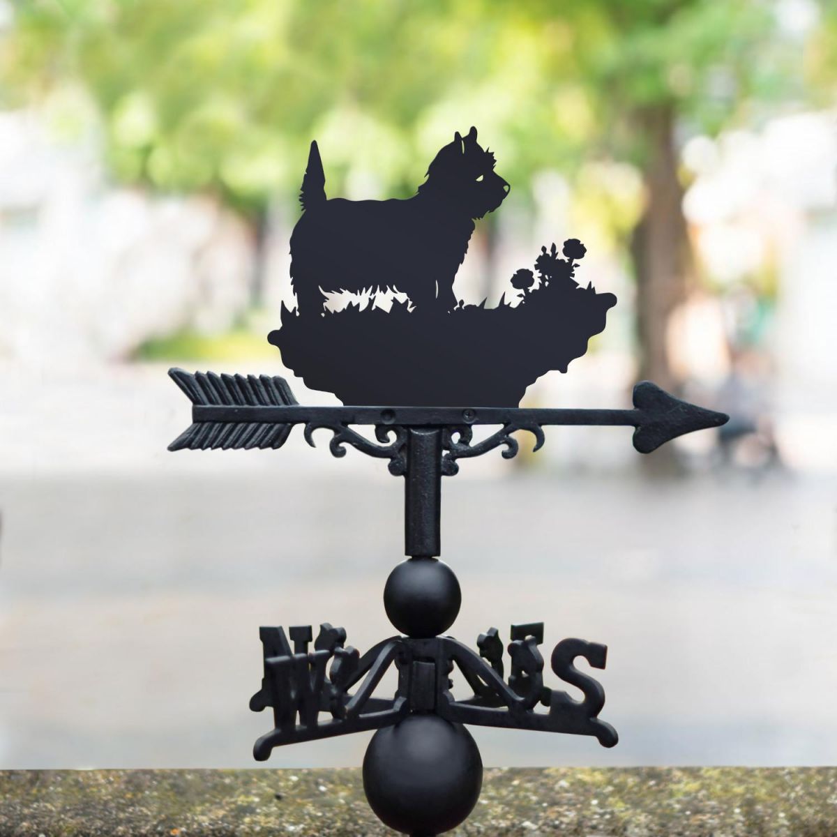 Weathervane with West Highland White Terrier Motif Weathervane with West Highland White Terrier Motif