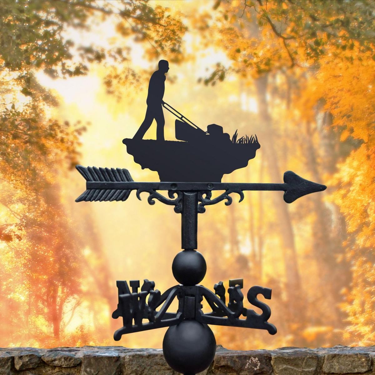 Mowing the Lawn Design on Weathervane 