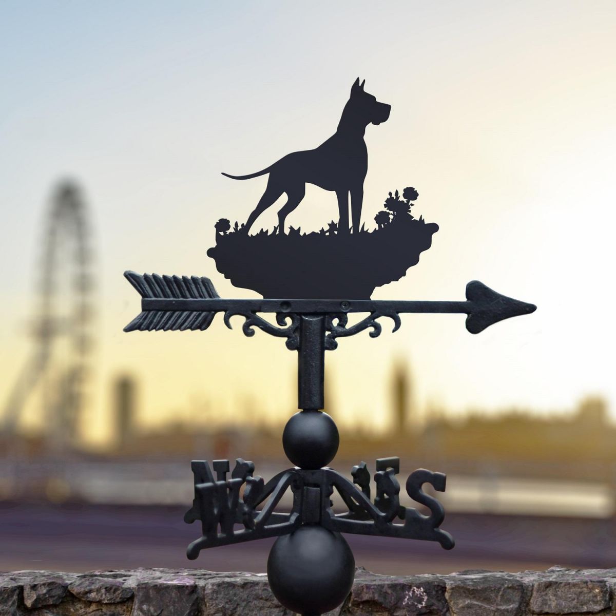 Weathervane with Great Dane 