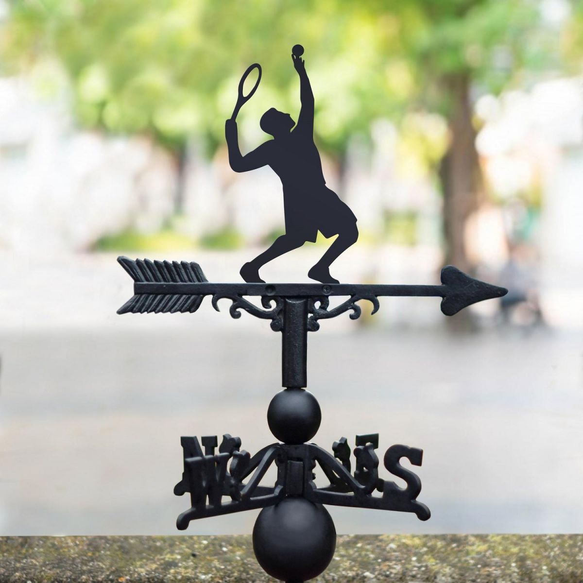 Tennis Player Weathervane 