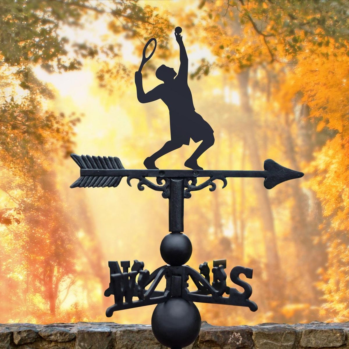 Tennis Player Design Weathervane