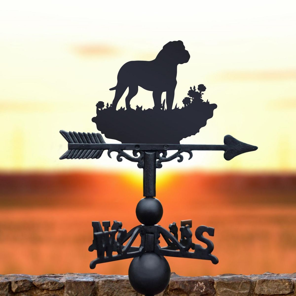 Rottweiler Weathervane in Situ 