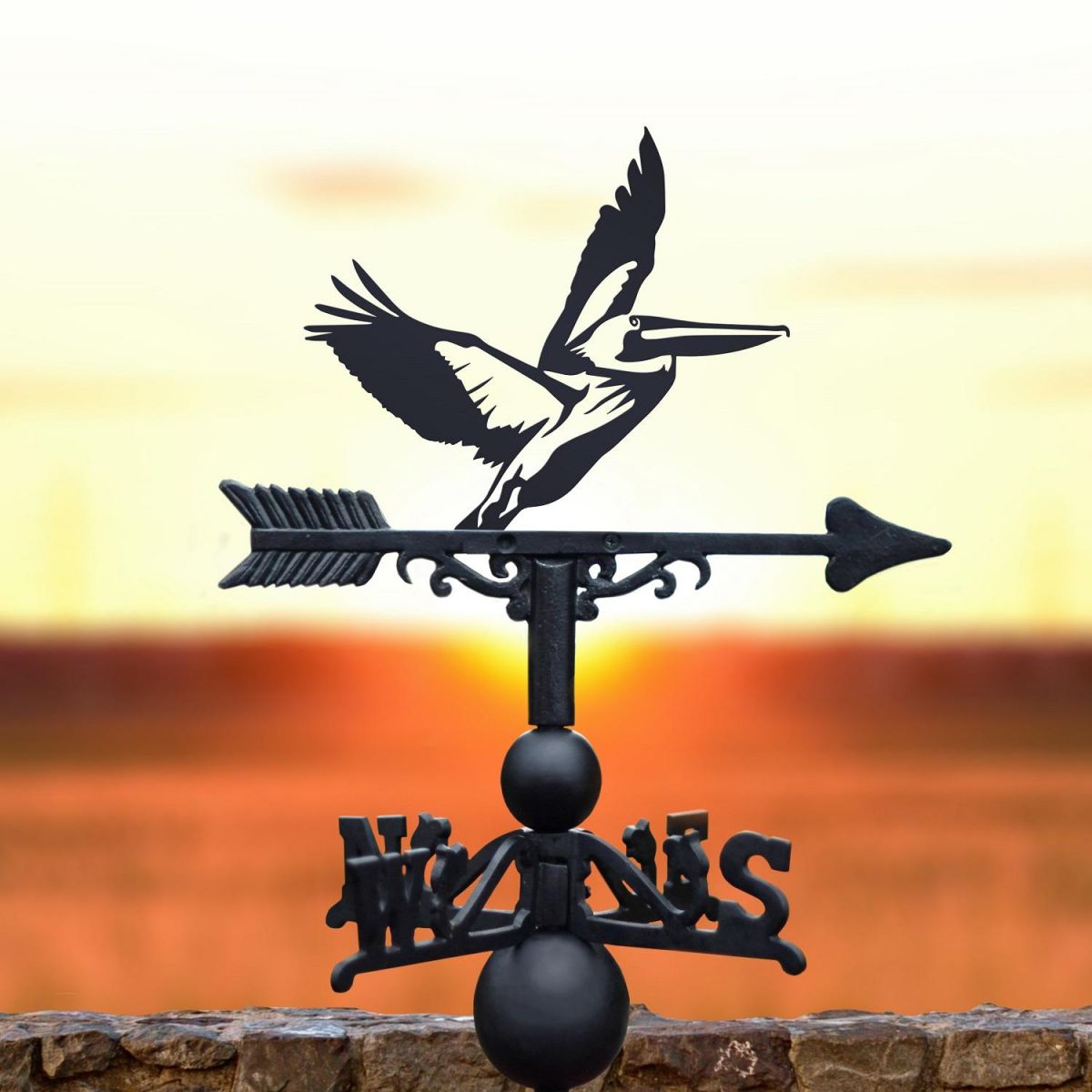 Weathervane with Pelican Design 