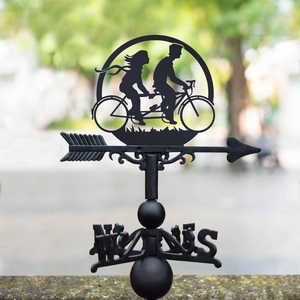 Tandem Bike Ride Weathervane 