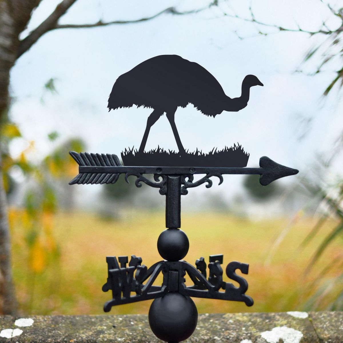 Weathervane with Emu Design 