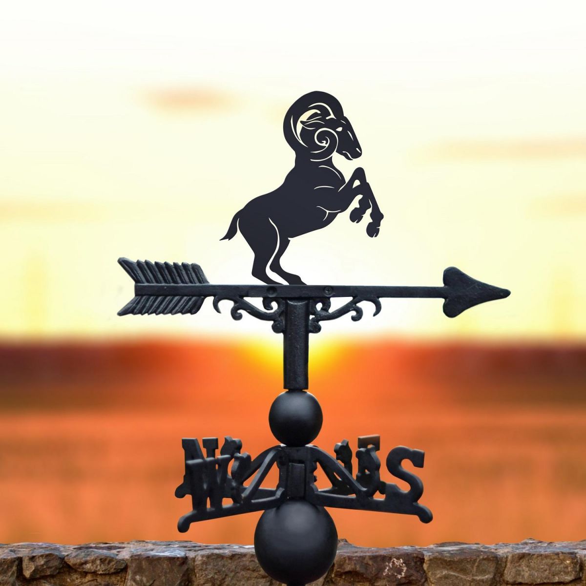 Weathervane with Ram Topper Design 