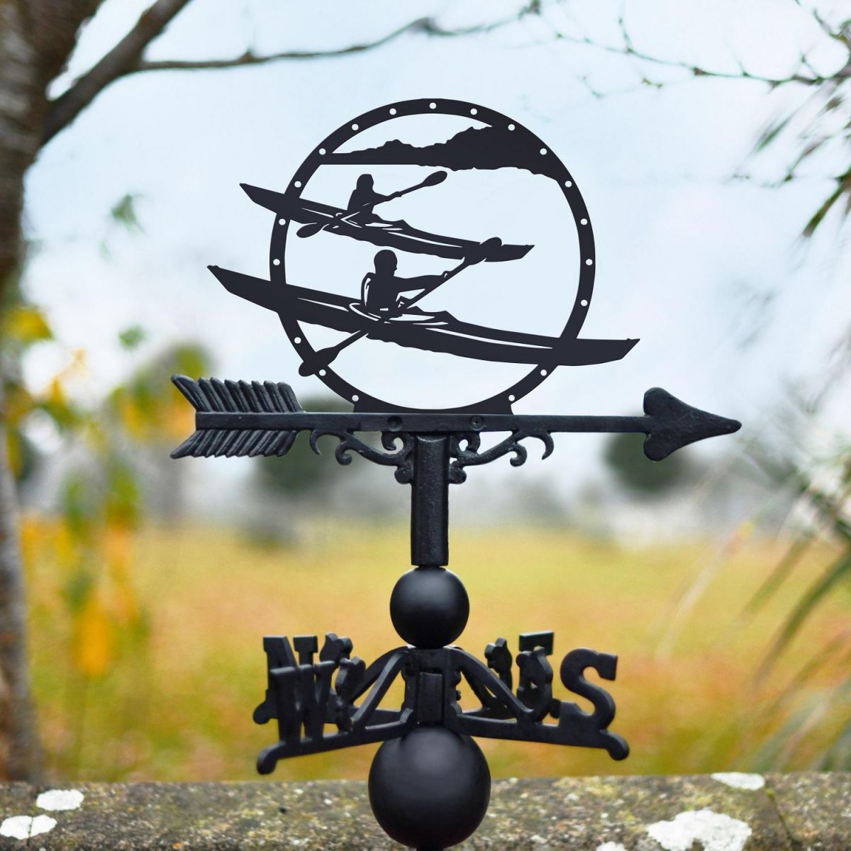 Weathervane with Kayaks Design Topper 