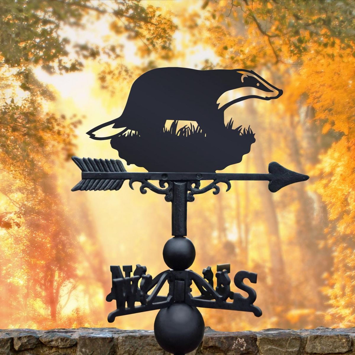 Weathervane with Badger Topper 