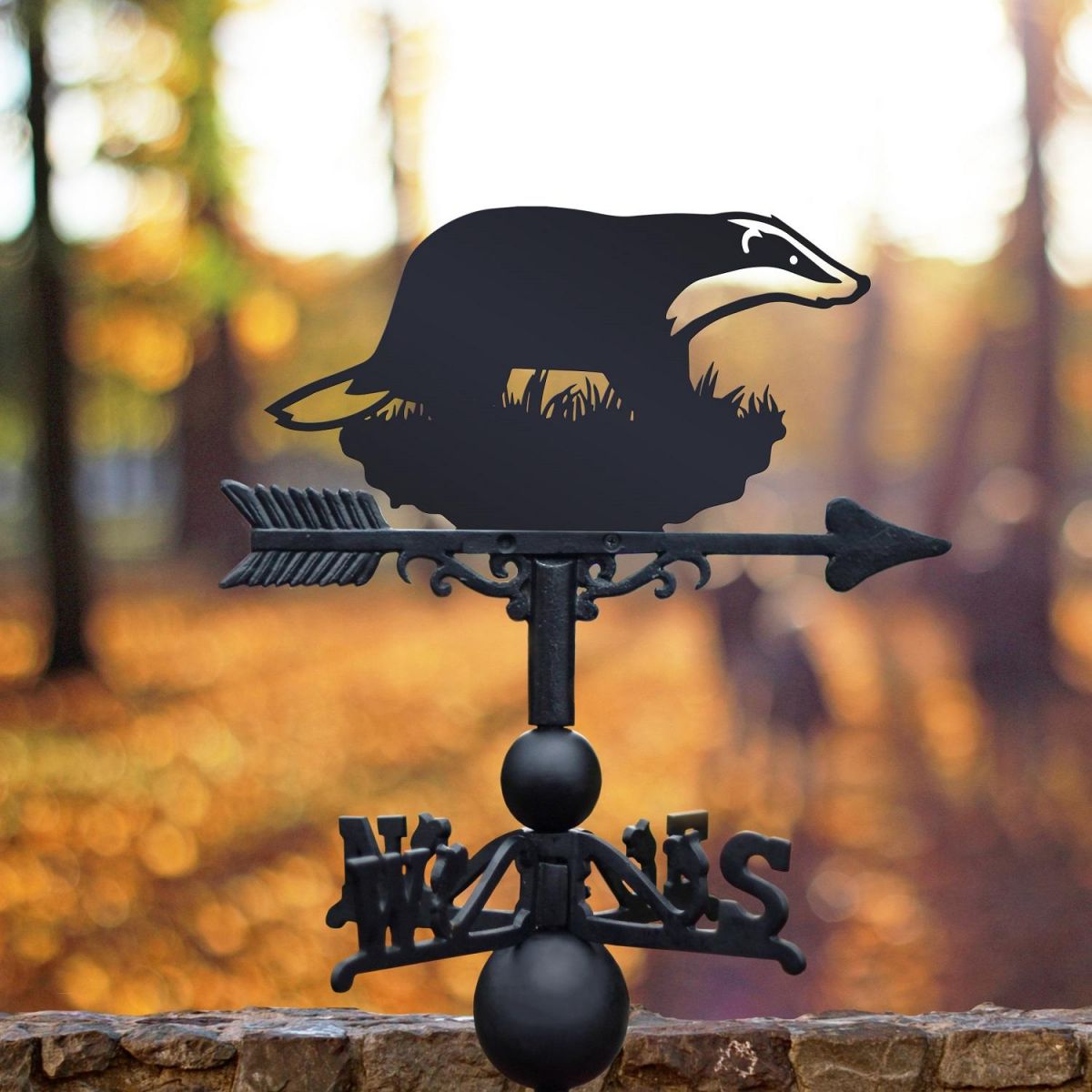 Weathervane with Badger Topper 