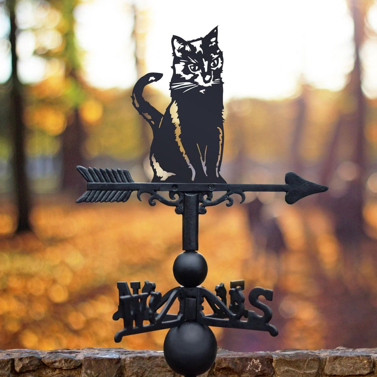 Cat Sitting Weathervane Outdoors