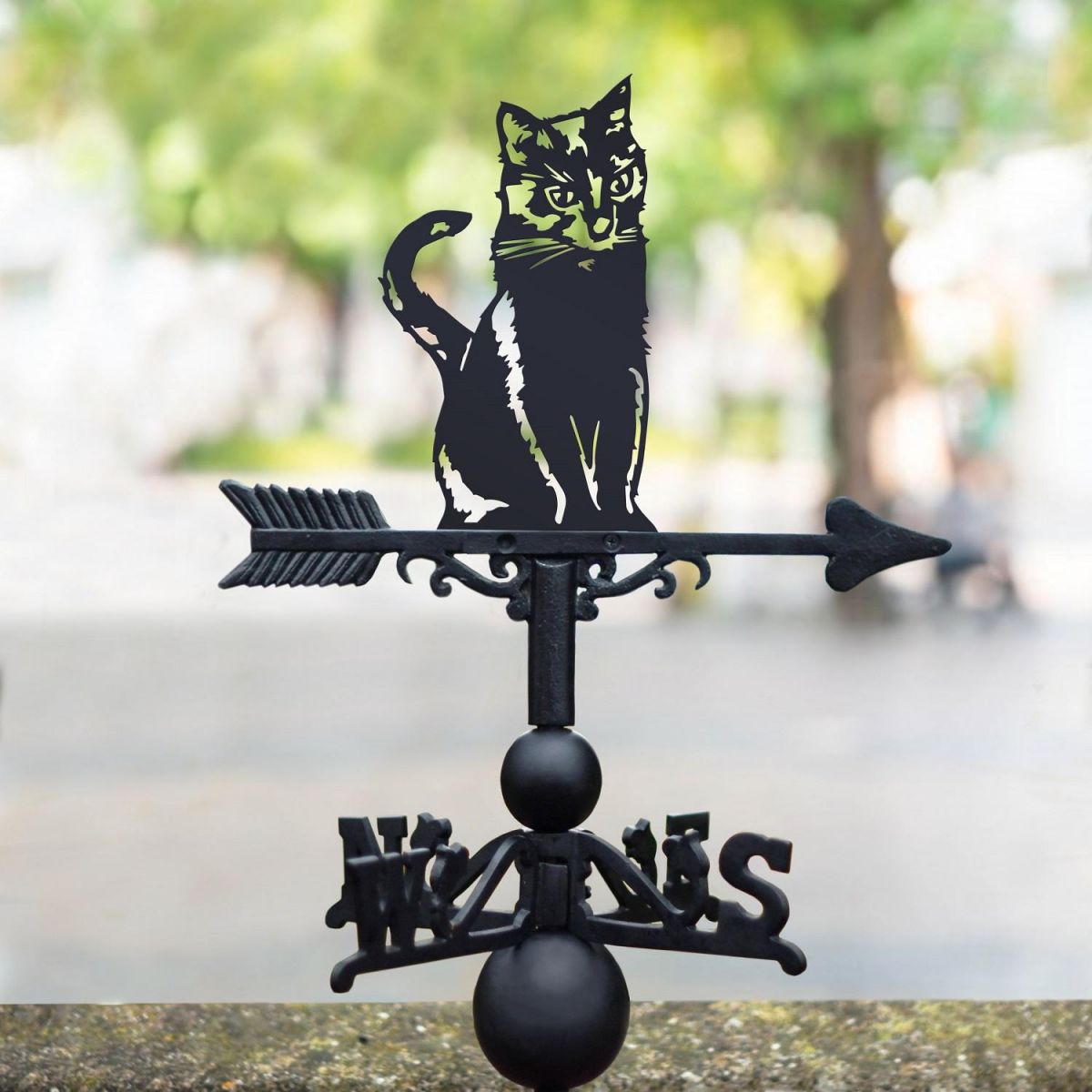 Sitting Cat Weathervane in Full 