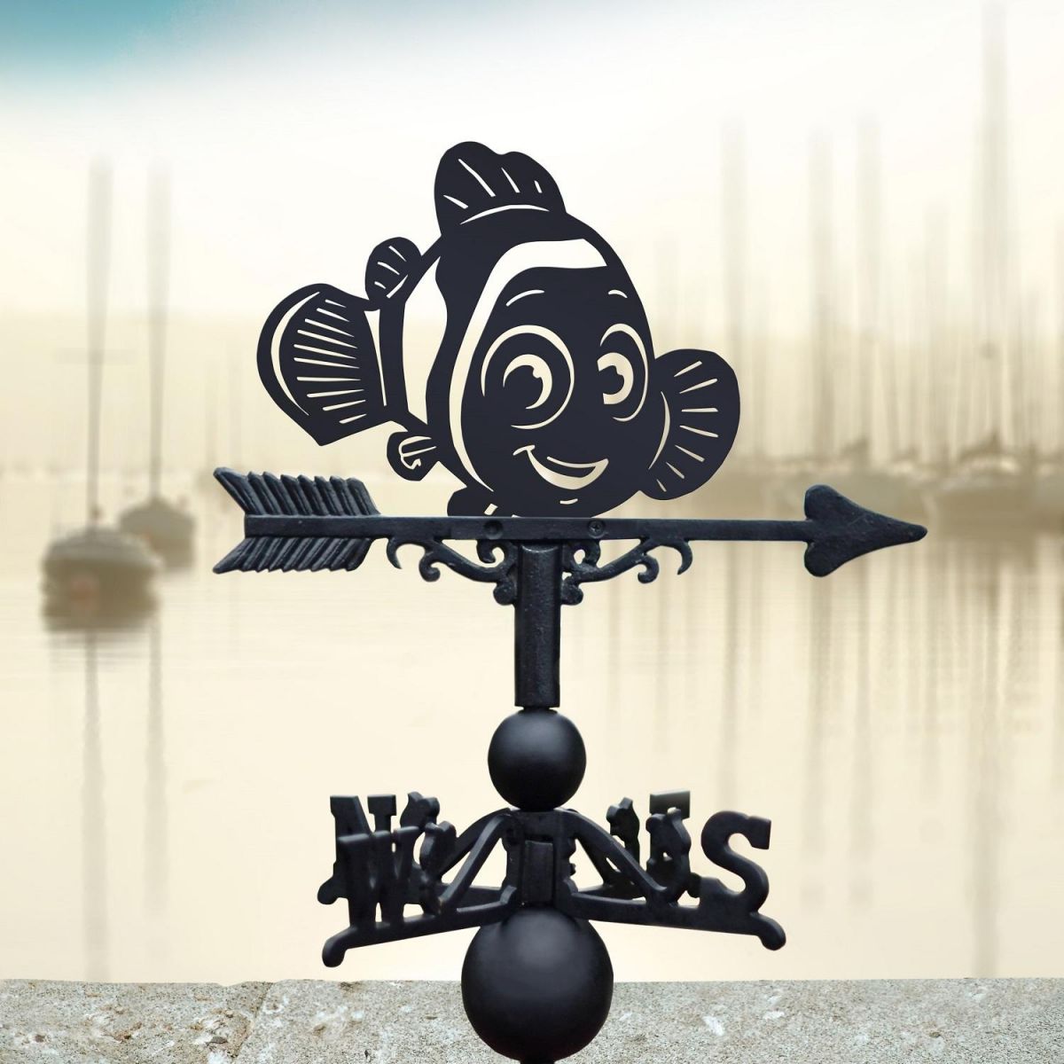 Clown Fish Design on Weathervane Clown Fish Design on Weathervane