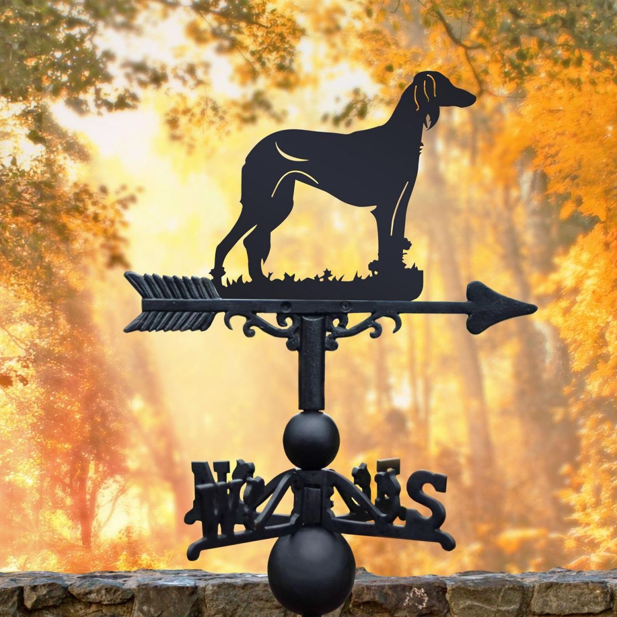 Weathervane with Saluki Design 