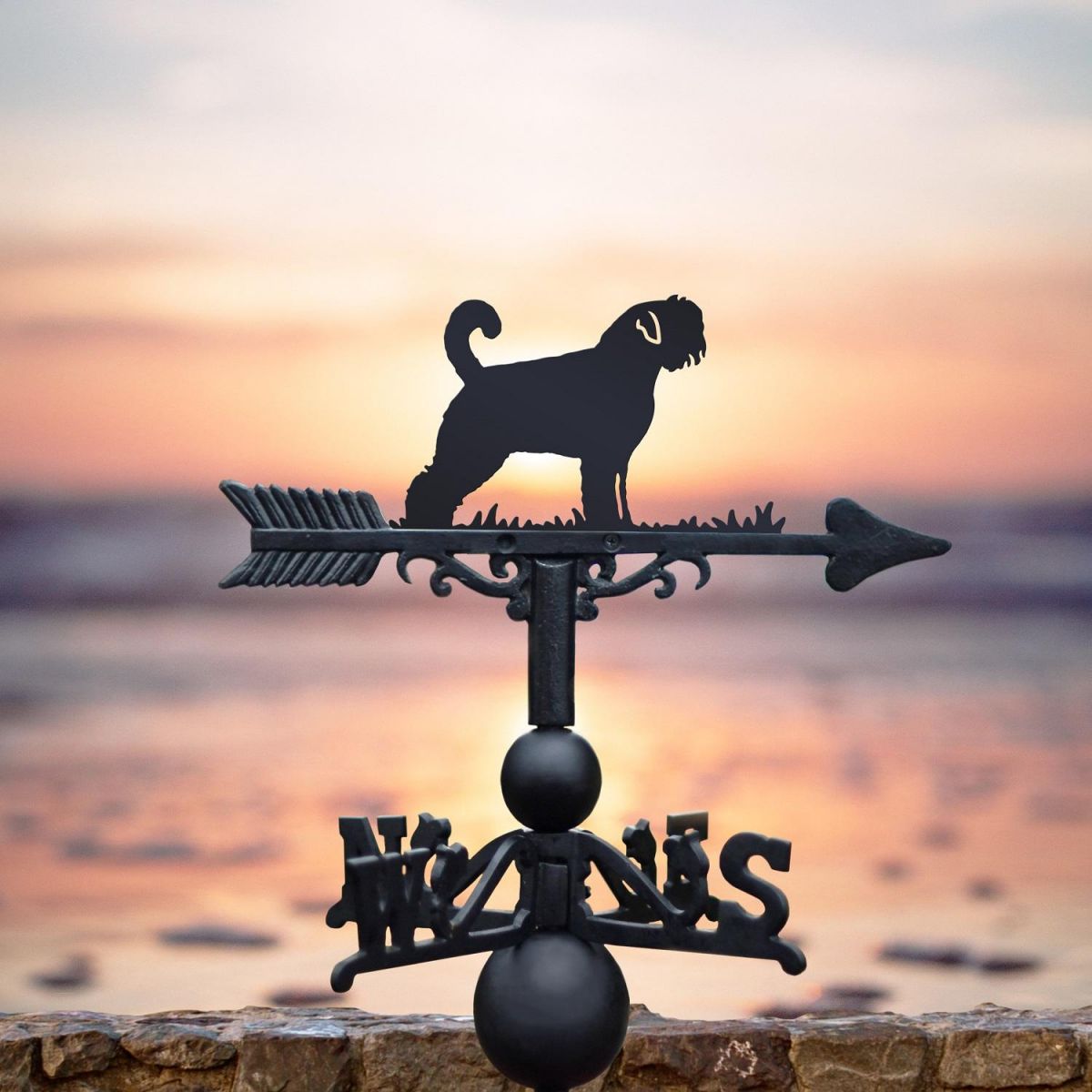 Black Bouvier des Flandres Weathervane 