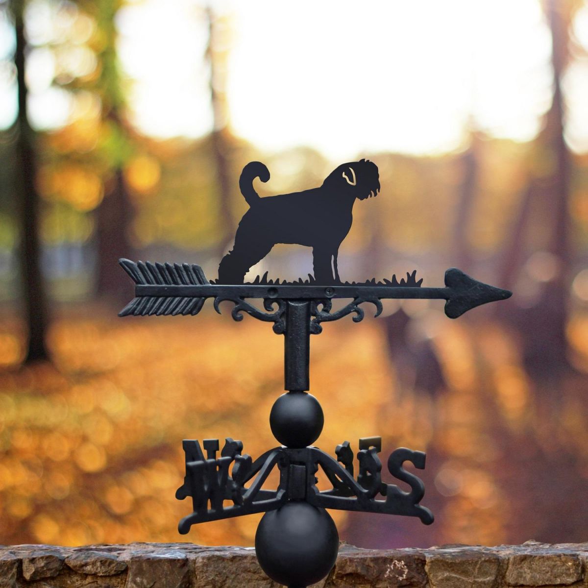 Weathervane with Bouvier des Flandres Design 