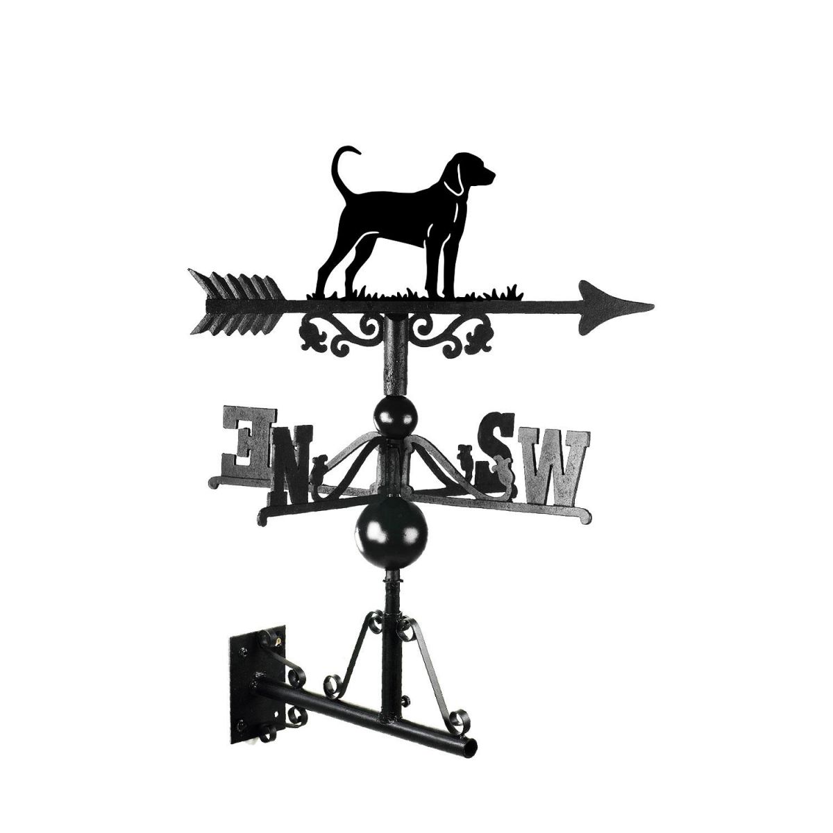 Black & Tan Coonhound Dog Weathervane