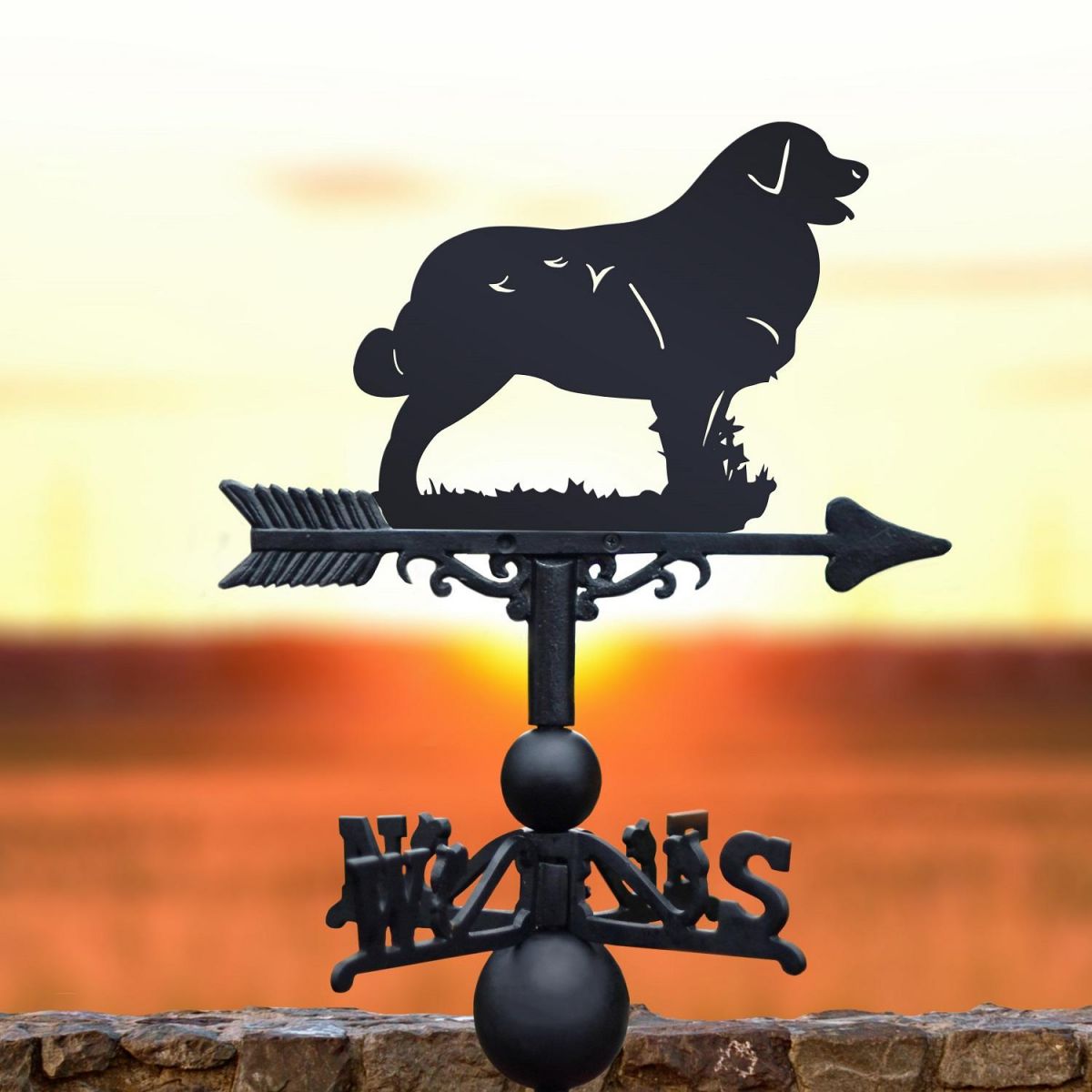 Leonberger Weathervane in Black