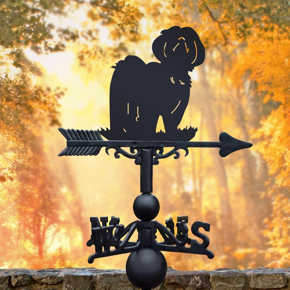 Weathervane with Lhasa Apso Design 