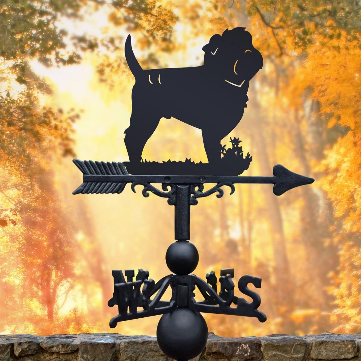 Affenpinscher Weathervane in Black 