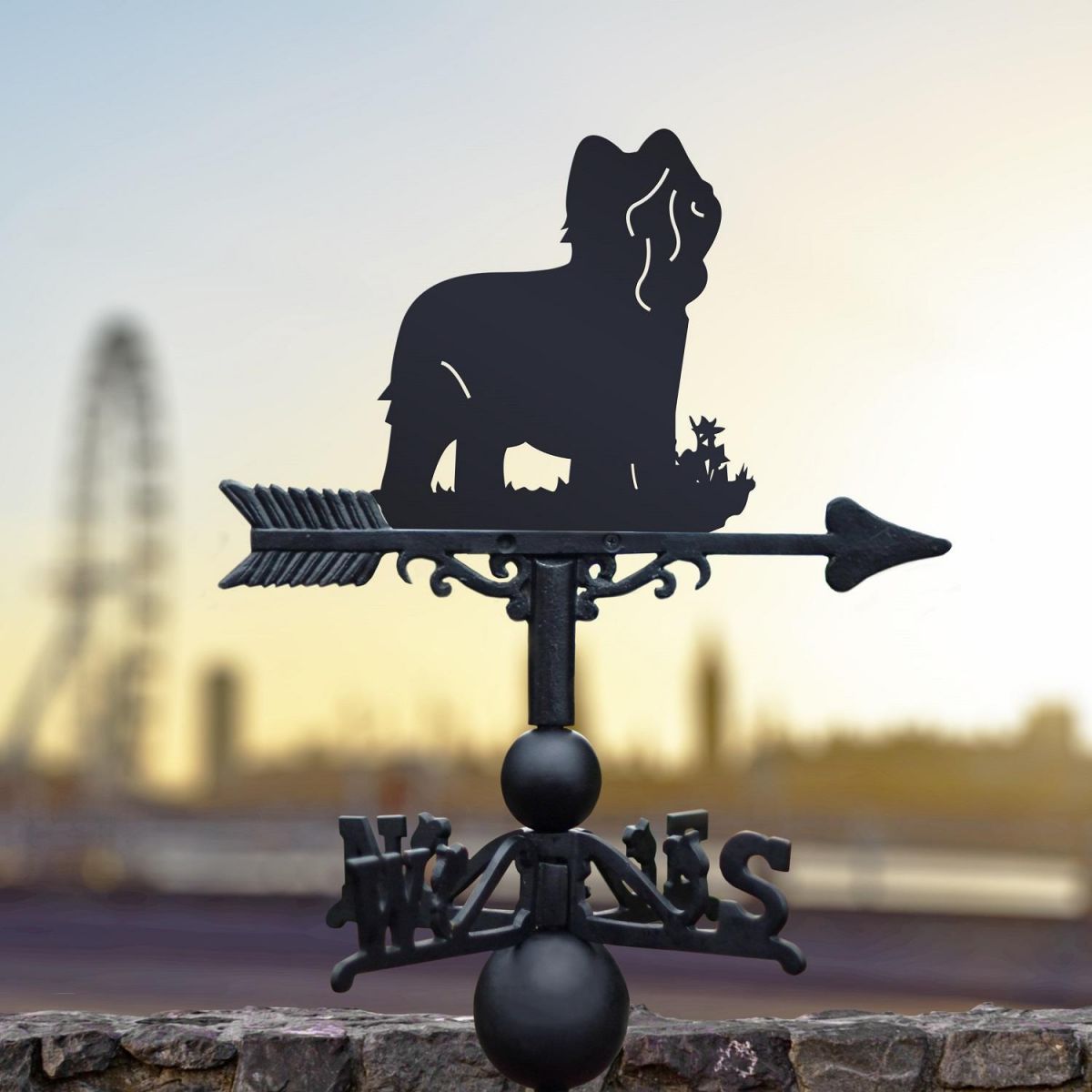 Weathervane with Briard Design 