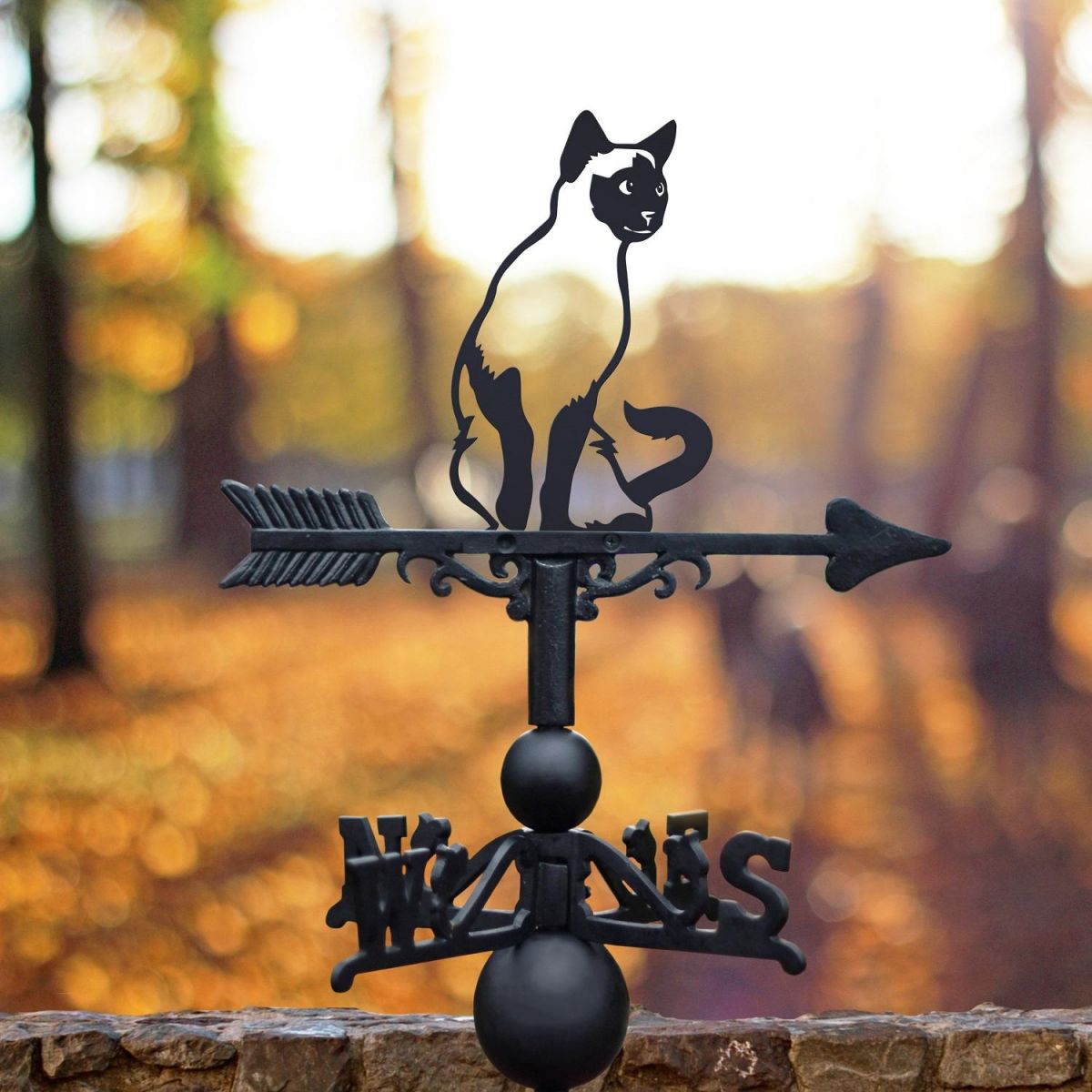 Weathervane of Siamese Cat  Weathervane of Siamese Cat