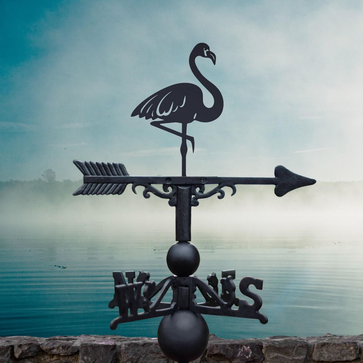 Weathervane with Flamingo Design 