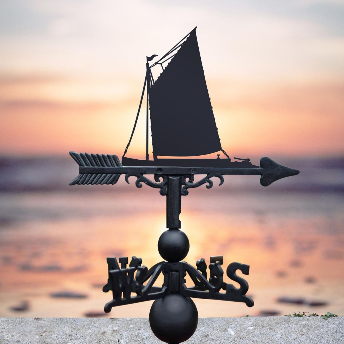 Norfolk Wherry Sail Boat Weathervane 