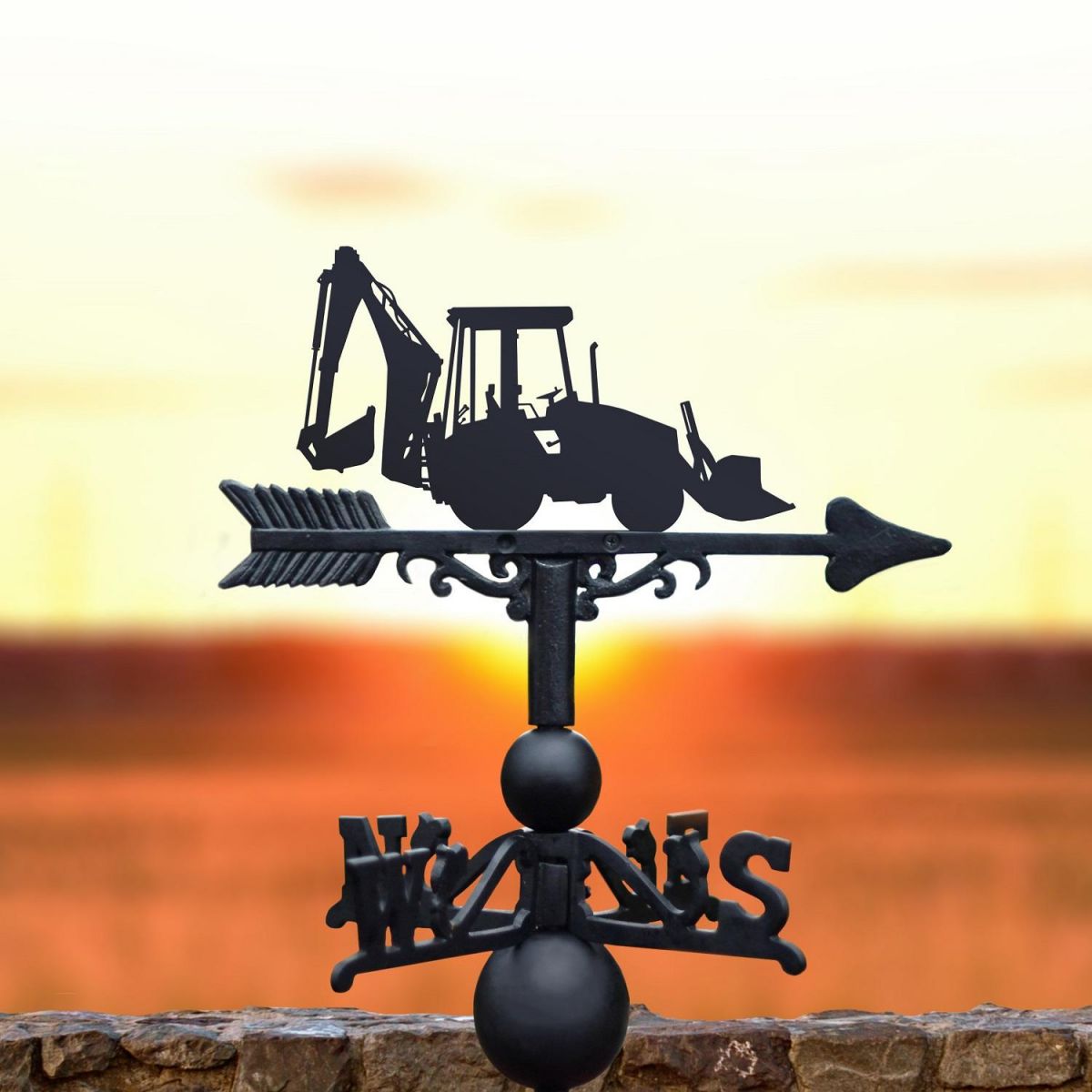 Construction Digger Weathervane 