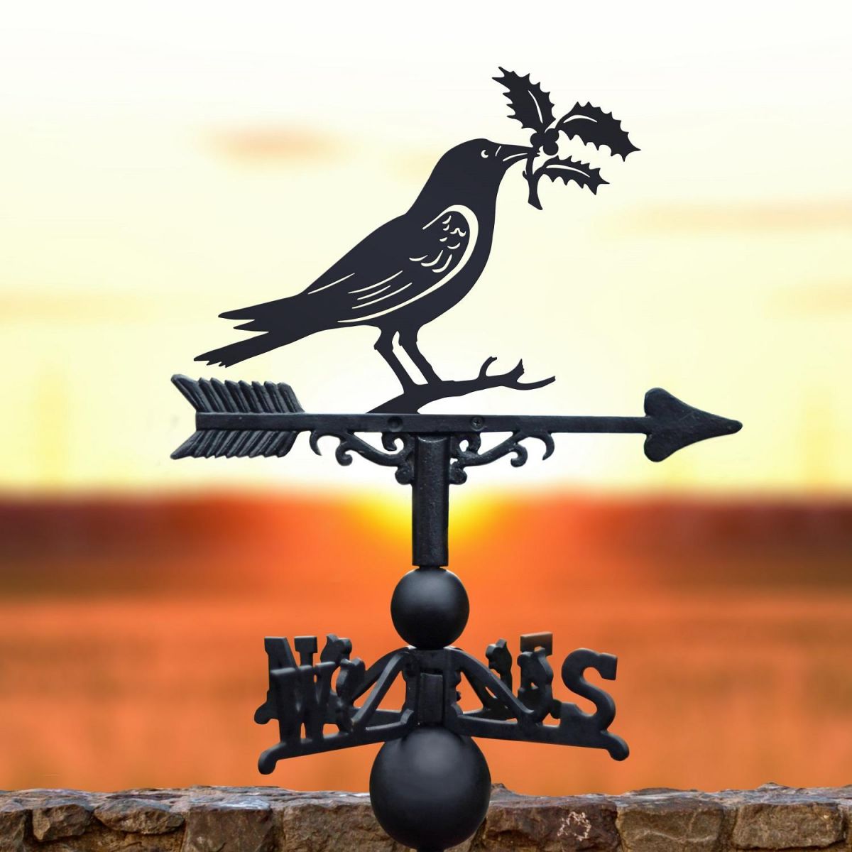 Raven & Holly Weathervane 