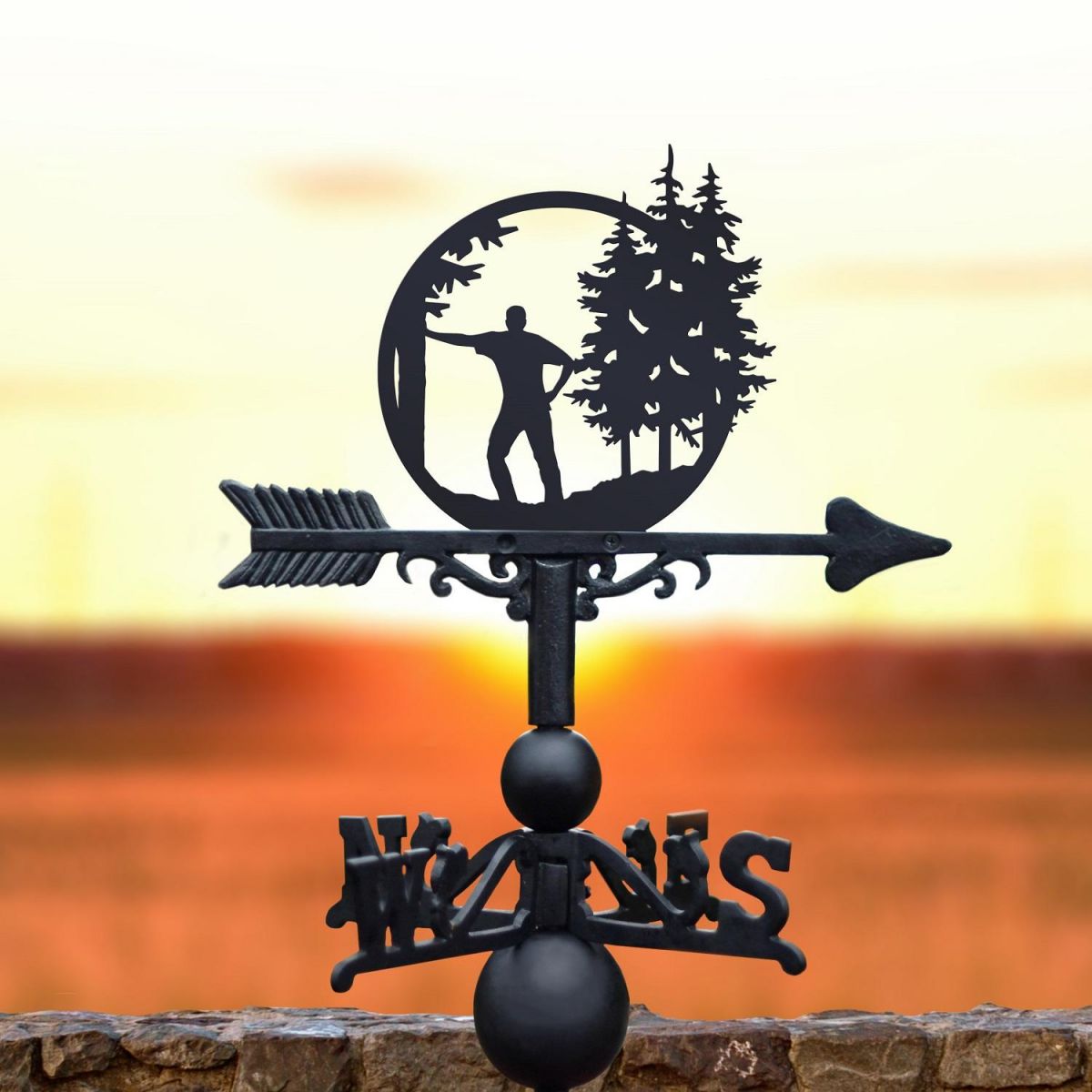 Weathervane with Woodland Forester Design 