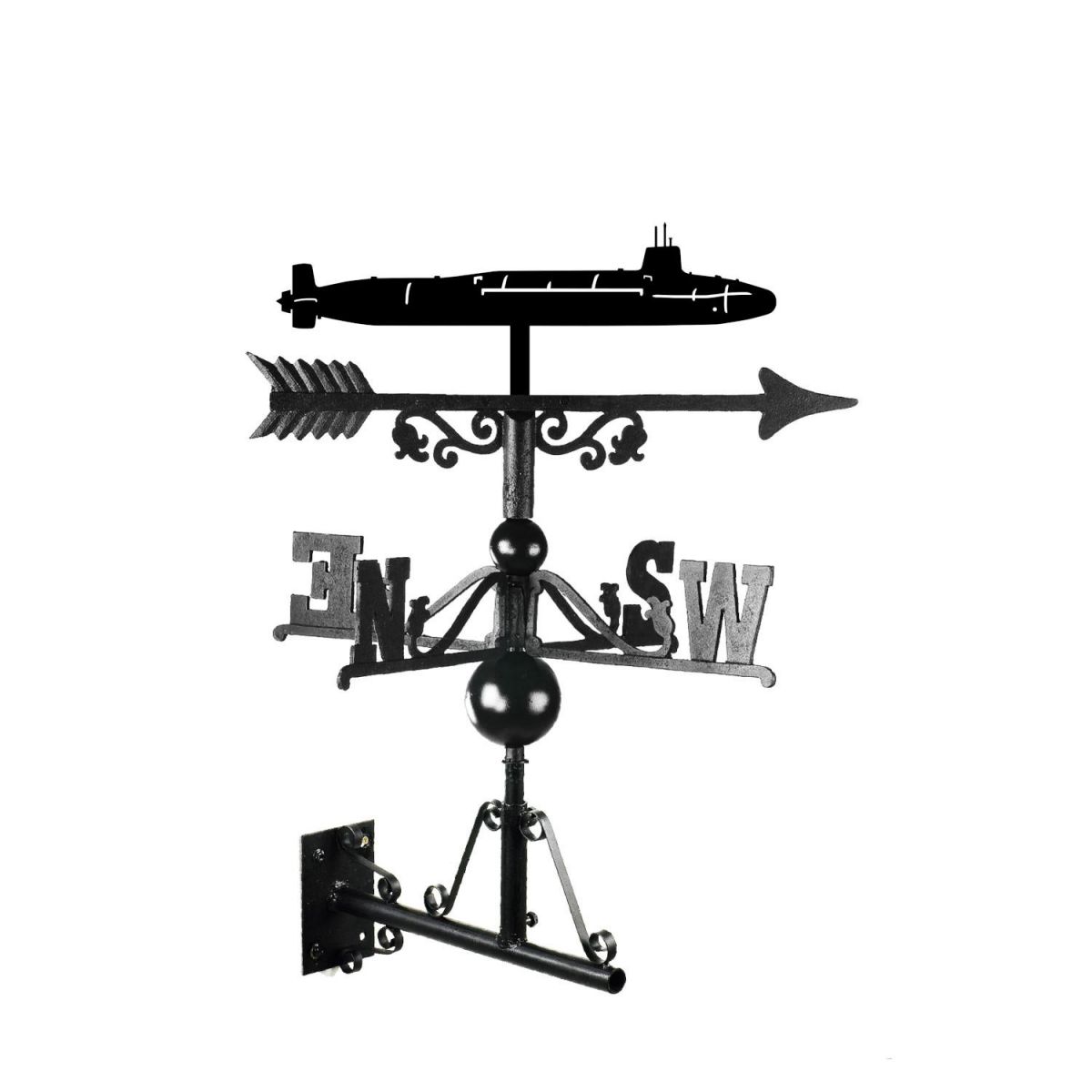Vanguard Submarine Weathervane Mounted