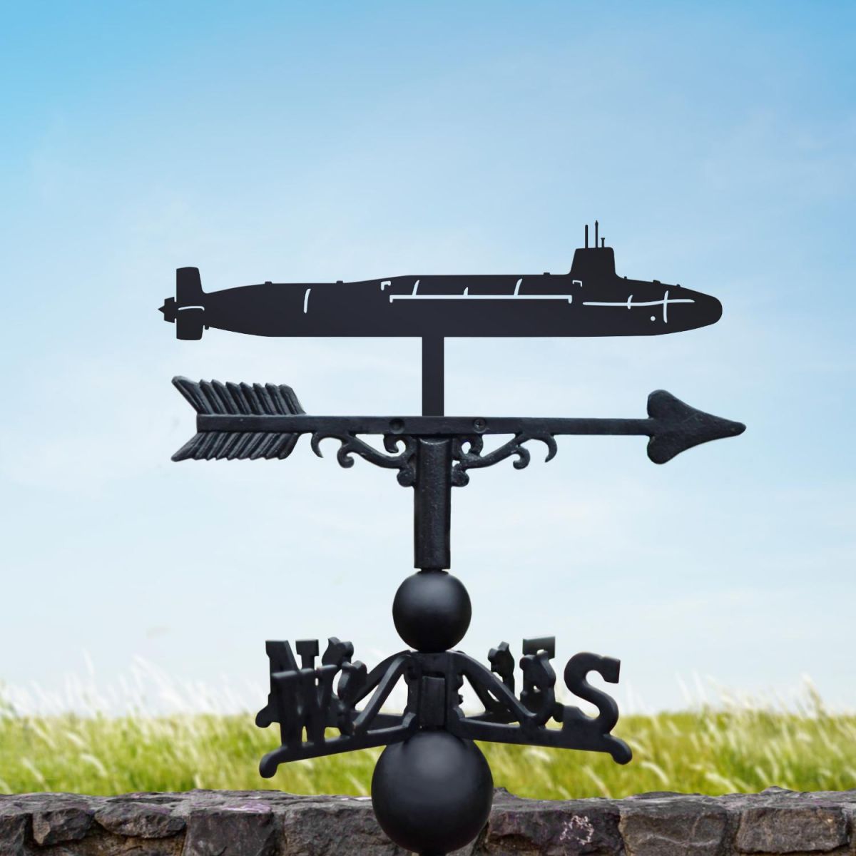 Weathervane with Vanguard Submarine Motif