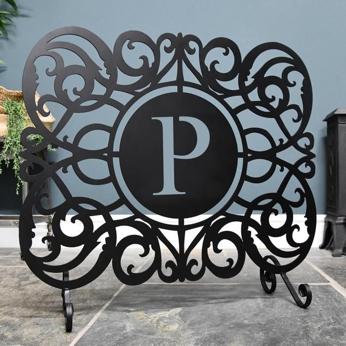 Monogram Fireguard in the Letter P