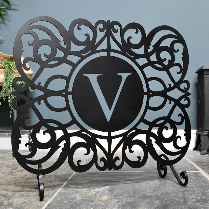 Monogram Fireguard in the Letter V