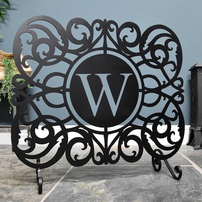 Monogram Fireguard in the Letter W